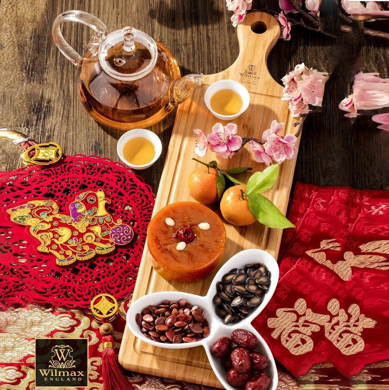 Bamboo Tray 18" inch X 4.75" inch | For Appetizers / Barbecue / Burger Sliders - greensift