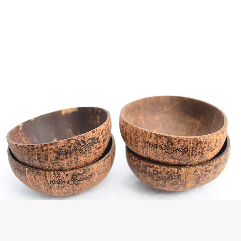 Handmade Coconut Bowls (Set of 4) - greensift