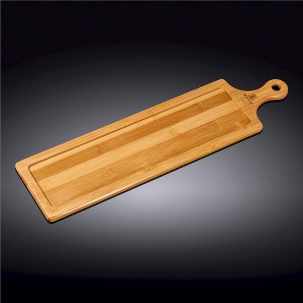 Bamboo Tray 18" inch X 4.75" inch | For Appetizers / Barbecue / Burger Sliders - greensift