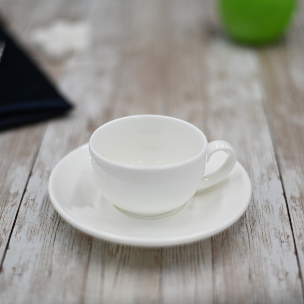 White 3 Oz | 100 Ml Coffee Cup & Saucer - greensift