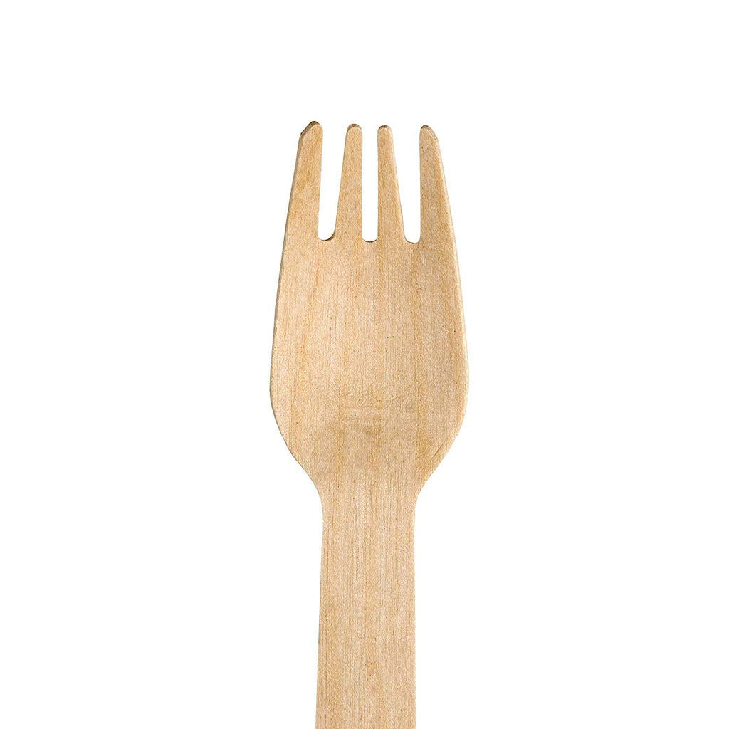 Wooden Disposable Forks - greensift
