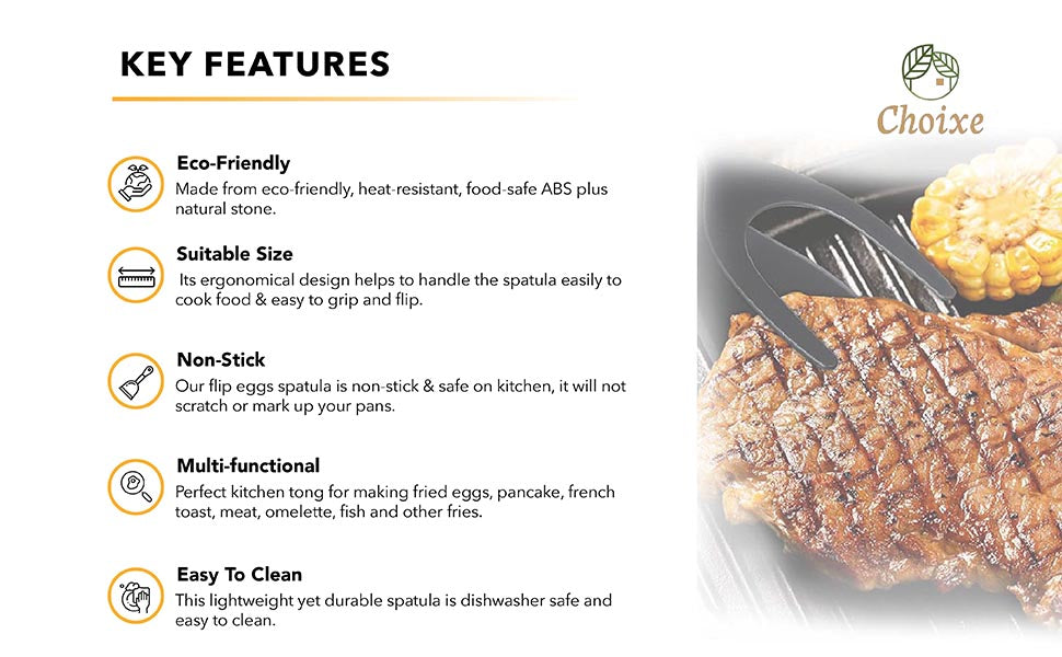 Spatula Tongs Cooking Tool - greensift