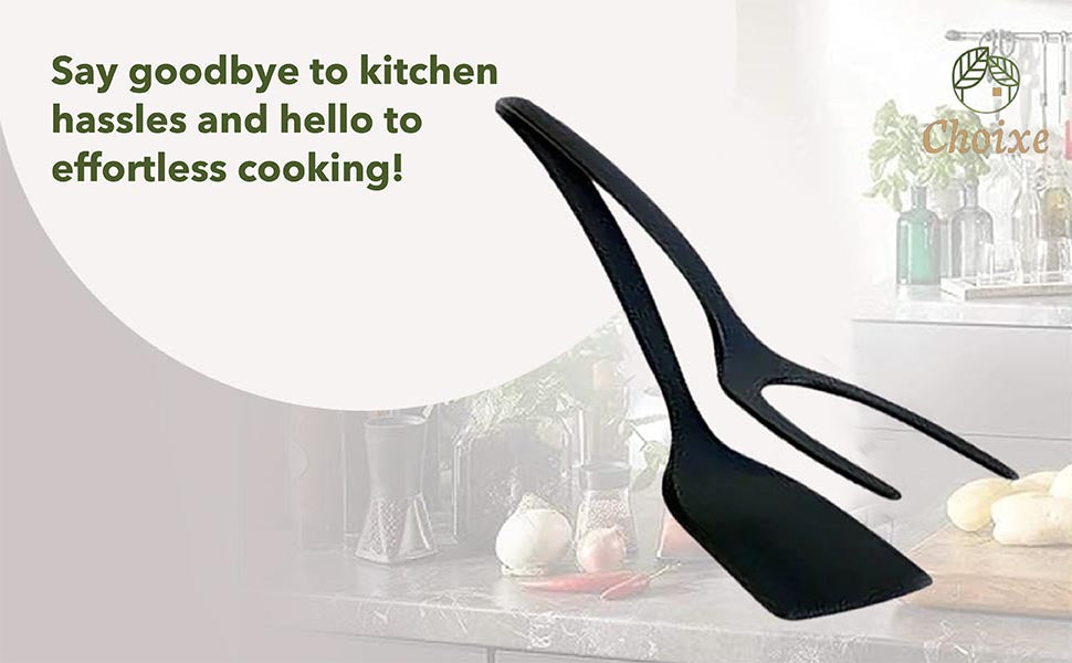 Spatula Tongs Cooking Tool - greensift