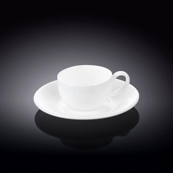 White 3 Oz | 100 Ml Coffee Cup & Saucer - greensift