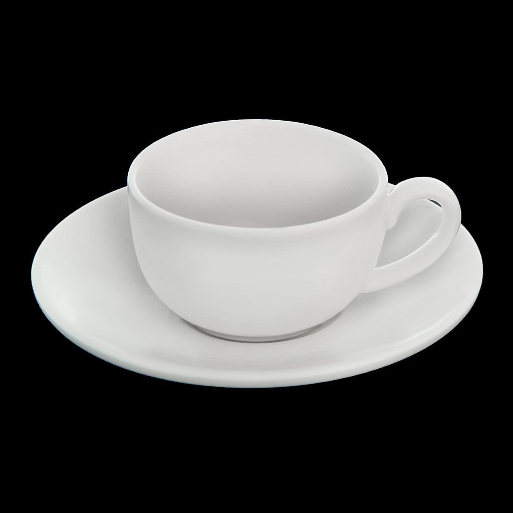 White 3 Oz | 100 Ml Coffee Cup & Saucer - greensift